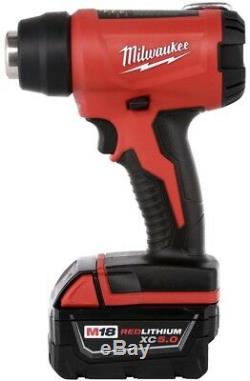 Milwaukee Heat Gun Combo Kit 18-Volt Lithium-Ion Brushed Motor Variable Speed