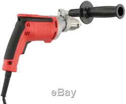 Milwaukee Magnum Drill 1/2 in. 850 RPM 8 Amp Motor Variable Speed Trigger Corded