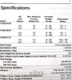 Minarik Drive PCM2300 Series PCM23401A Variable Speed Motor Control VS