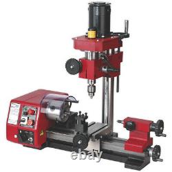 Mini Lathe & Drilling Machine Bench Mounting Variable Speed 2x 150W Motors