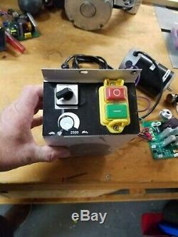 Mini Metal Lathe 3/4 hp Motor & Control board & all controls 550W Variable Speed