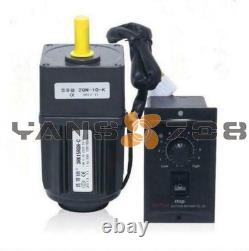 NEW Electric Motor Variable Speed Controller 15W AC220V Gear Motor 110 125RPM