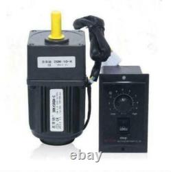 NEW Electric Motor Variable Speed Controller 15W AC220V Gear Motor 110 125RPM