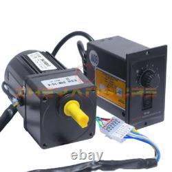 NEW Electric Motor Variable Speed Controller 15W AC220V Gear Motor 110 125RPM