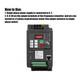 Nflixin Variable Frequency Drive Single Phase 220v 2.2kw 1 In 1 Out Motor Speed