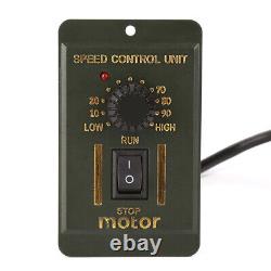 New 220V 120W 5K AC Gear Motor Electric Motor Variable Speed Controller 0-270RPM