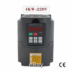 New 4kw 220V 5HP Variable Frequency Drive Inverter VFD Motor Speed Controller