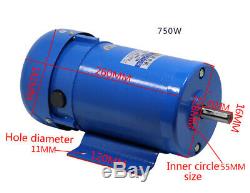 New 750W Permanent Magnet DC Motor Variable Speed Control Motor 1800RPM DC 220V