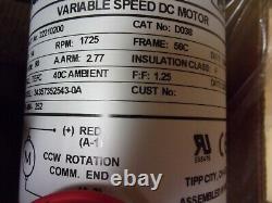 New A. O. Smith 22210200 Variable Speed D038 DC Motor, 1/4HP, 1725 RPM
