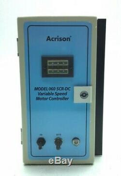 New Acrison 060 Scr-dc Variable Speed DC Motor Controller 115-230-vac 1/8-1-hp