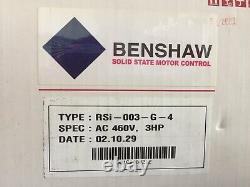 New Benshaw RSI-003-G-4 AC Variable Speed Drive Uni-Torque Motor Control 3 HP