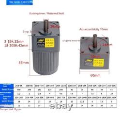 OPG Geared Motor, Miniature Speed-Controlled Electric Motor, AC 220V 6-400W