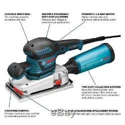 Orbital Sander Kit Corded Electric 3.4 Amp Motor Variable Speed Polisher Buffer