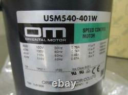 Oriental Motor USM540-401W Variable Speed Motor with Controller 115v 40W