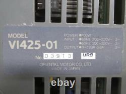 Oriental VI425-01 Variable Speed AC Motor Drive VFD 3 PH 0-220v 100W 1/8 HP