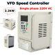 Pwm 220v Ac Variable Frequency Drive Vfd Speed Controller 1ph Input Output 2.2kw