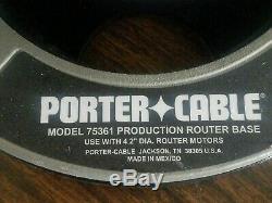 Porter Cable Variable Speed Motor Production Router 7518 with 75361 Base
