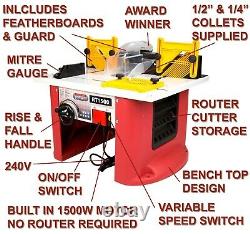 Precision Bench Top Router Table with Built In 1500w Variable Speed Motor 240v