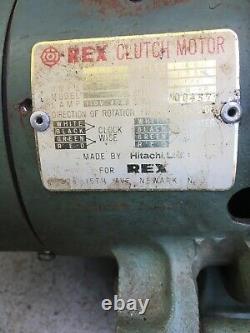 REX / Hitachi Industrial Variable Speed Sewing Machine Motor & Pedal 1/3hp 110v