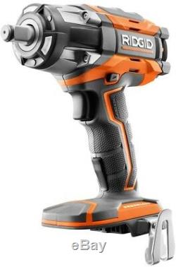 RIDGID Impact Wrench Kit 18-Volt Lithium-Ion Brushless Motor Variable Speed