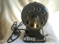 Rare Variable 3 Speed Double Shaft Pancake Motor / Electric Fan With Brass Blade