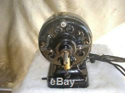 Rare Variable 3 Speed Double Shaft Pancake Motor / Electric Fan With Brass Blade