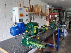 Record power CL336 variable speed wood lathe with a new motor and sturdy stand