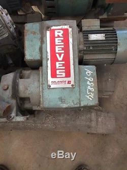 Reeves Geared Variable Speed Drive Electric Motor 1.5kW Reeves 1pcs #Z