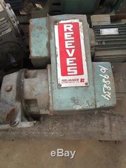 Reeves Geared Variable Speed Drive Electric Motor 1.5kW Reeves 1pcs #Z