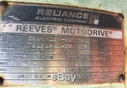 Reeves Variable Speed Conveyor Drive & Gearbox 1/2 HP Dayton Motor 3ph 501
