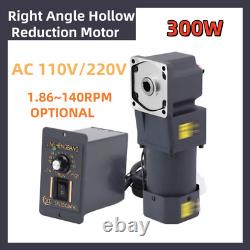 RightAngle Hollow Output Reduction Motor Electric Variable Speed Controller 300W