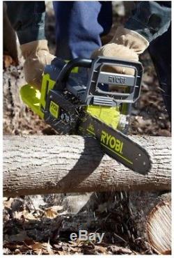 Ryobi Cordless Chainsaw 14 40-Volt Lithium-Ion Brushless Motor Variable Speed