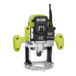 Ryobi Plunge Base Router Corded Electronic Variable Speed Motor 2 HP 10-Amp NEW