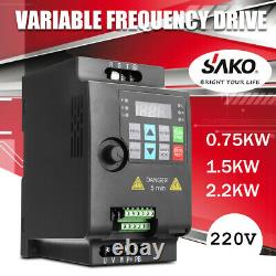 SAKO 2.2kw 220V Mini VFD Variable Frequency Drive Inverter Motor Speed O