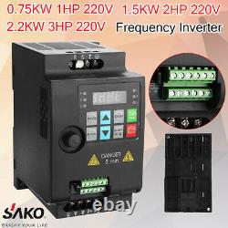 SAKO 2.2kw 220V Mini VFD Variable Frequency Drive Inverter Motor Speed O