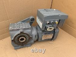 SEW Movimot AS-I SA47 MM03D 0.37kw Variable Speed Conveyor Motor Gearbox 2-20rpm