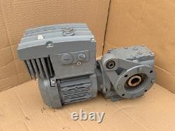 SEW Movimot AS-I SA47 MM03D 0.37kw Variable Speed Conveyor Motor Gearbox 2-20rpm