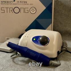 Saeshin STRONG 210 Micro Motor 35K 105L Handpiece + Foot Pedal, Boxed, No Holder