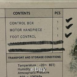 Saeshin STRONG 210 Micro Motor 35K 105L Handpiece + Foot Pedal, Boxed, No Holder