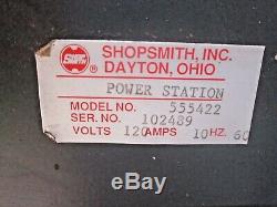 Shopsmith Power Station 3/4 HP Motor Variable Speed 555422 OPTIONAL CASTERS