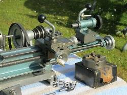 Simat 101 Flexispeed Small Lathe with variable speed motor and accessories