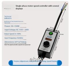 Single-phase 220V Variable-speed, Stepless 30/120W Vibration Motor Single-phase 220V Variable-speed, Stepless 30/120W Vibration Motor