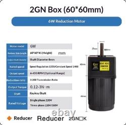 Single-phase AC 220V Miniature Gear Reducer Adjustable Variable Speed Motor