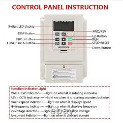 Single-phase Variable Frequency Drive Speed Controller 20A 220VAC Durable