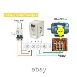 Single-phase Variable Frequency Drive Speed Controller VFD 0 400Hz 20A