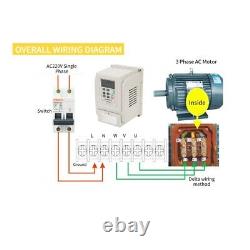 Single-phase Variable Frequency Drive Speed Controller VFD 20A Inverter