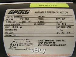 Spirit Variable Speed DC Motor 4640d-55 Fast Shipping Available