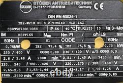 Stöber IE2-W21R 80 K 2 TPM140 TLB IEC R27 Variable Speed Geared Motor 0.75kW