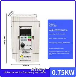 Three-Phase Variabl Frequency Drive Motor Delta Speed Control 1.5-2.2-7.5 KW Fan