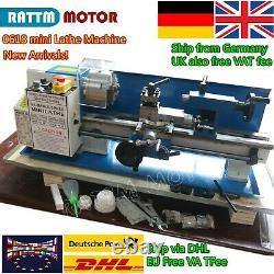 (To UK Free)550W Metal Mini Lathe Benchtop Machine Variable Speed Lathe Milling